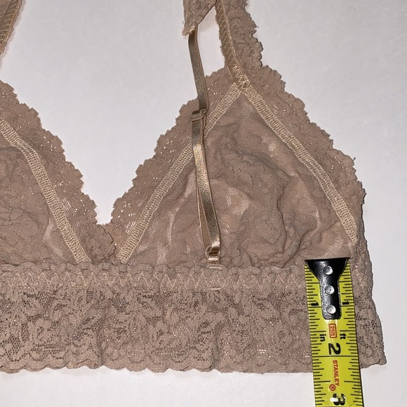 Small Hanky Panky Lace Bralette Adjustable Straps, Beige, Light Nude Comfy! VGUC - Picture 11 of 16
